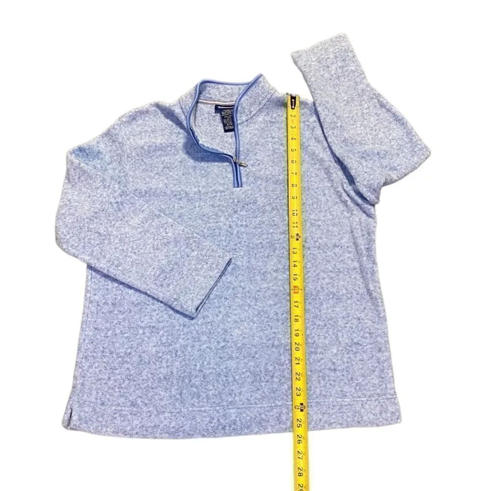 CATALINA Blue Polyester Pullover 1/4 Zip Women’s Size Medium - Picture 8 of 9